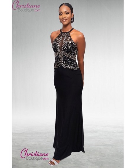 Robe de gala longue noire