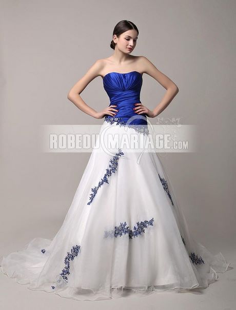 Robe de mariée bleu pas cher