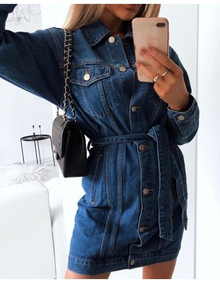 Robe en jean pas cher