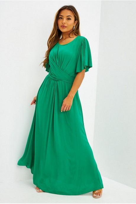 Robe longue a manche courte