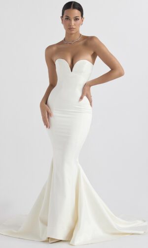 Robe longue bustier pas cher