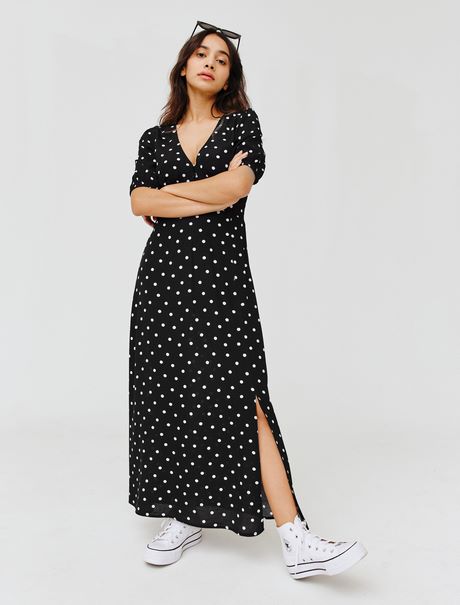 Robe longue femme avec manches