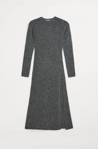 Robe longue marinière zara