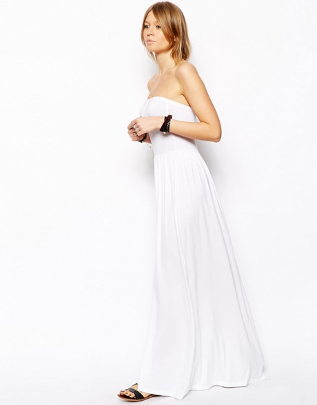 Robe longue pas cher blanche