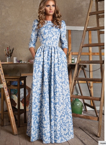 Robe longues manche longue soirée