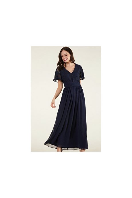 Robe maxi bleu marine