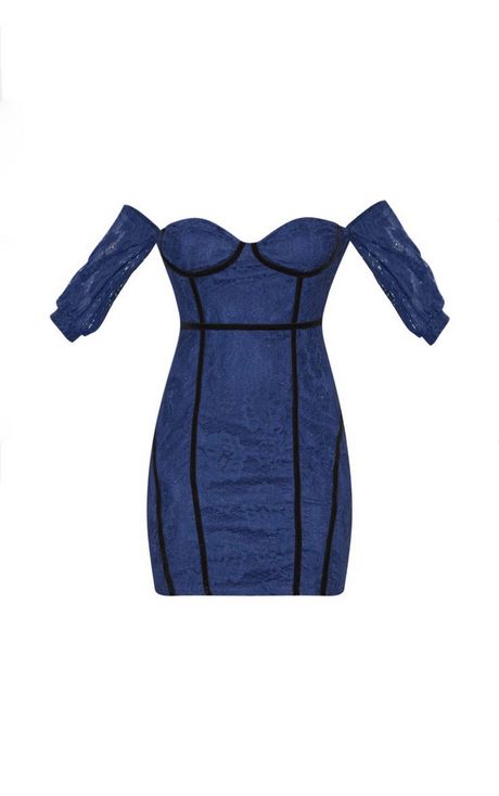 Robe moulante bleu marine