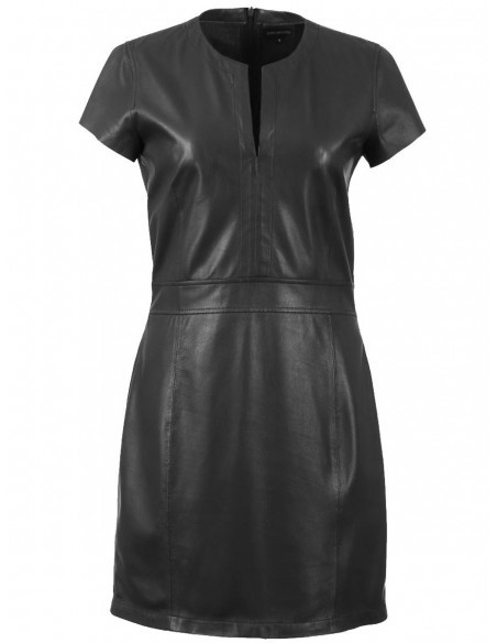 Robe noir cuir