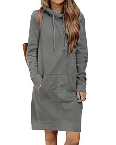 Robe pull a capuche femme