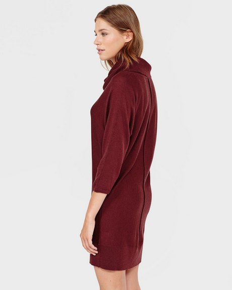 Robe pull bordeaux