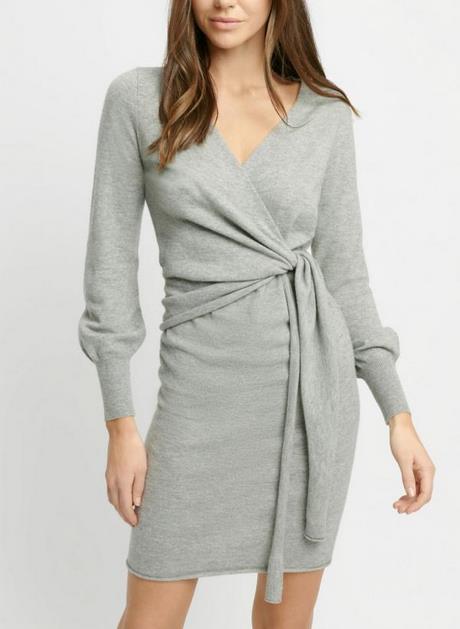 Robe pull courte femme