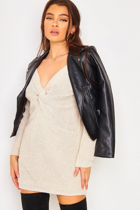 Robe pull en laine femme