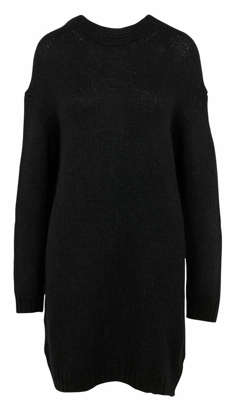 Robe pull laine noir