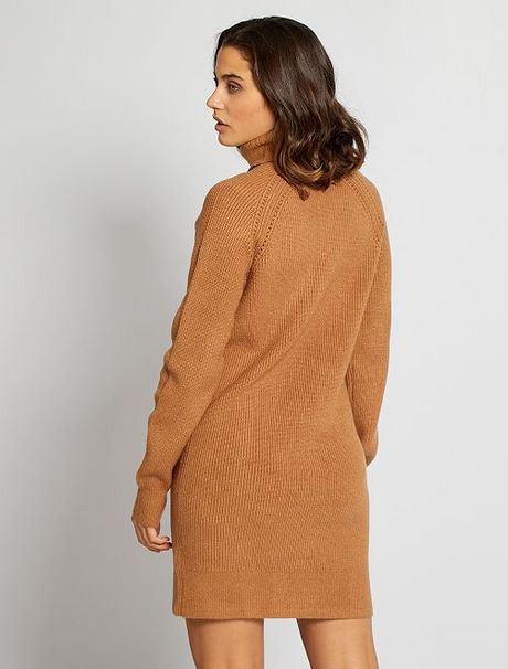 Robe pull marron