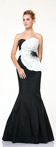 Robe soiree noir et blanc