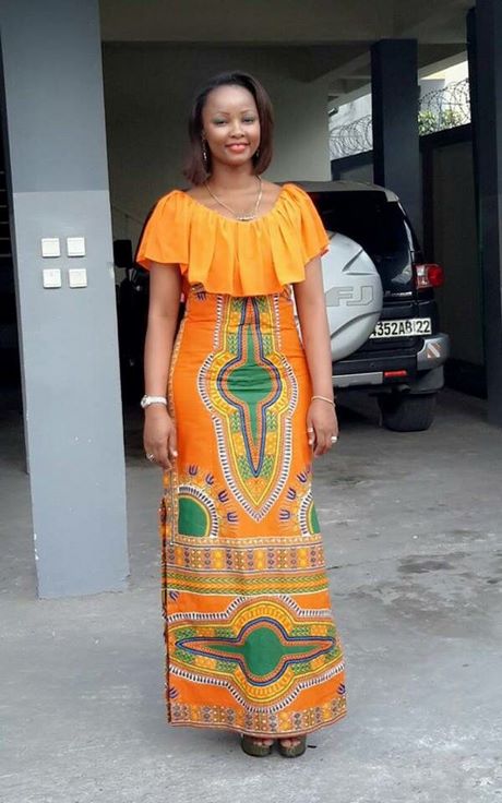 Model pagne africain robe longue