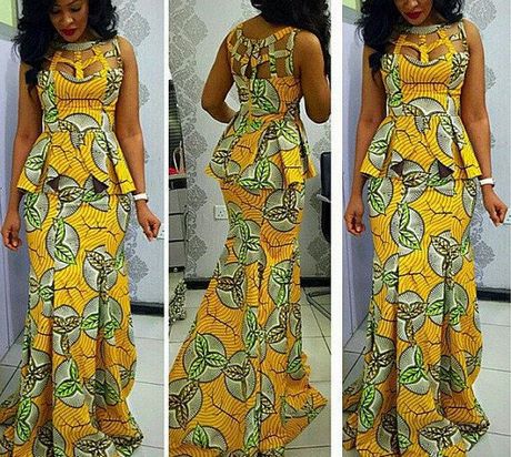 Model robe de soiree africaine