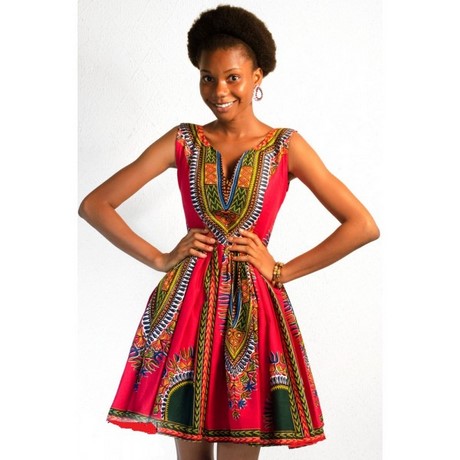 Modele robe wax africain