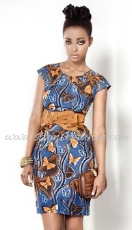 Modele robe wax africain