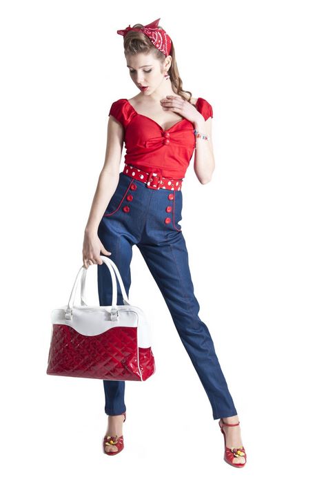 Pantalon pin up rockabilly