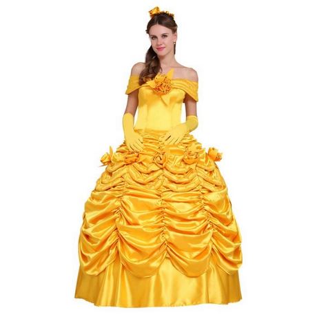 Princesse robe jaune