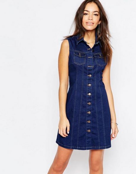 Robe a bretelle en jean