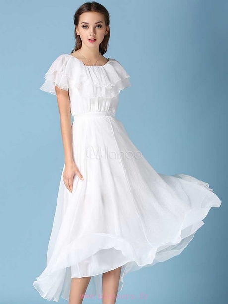 Robe blanche ete longue