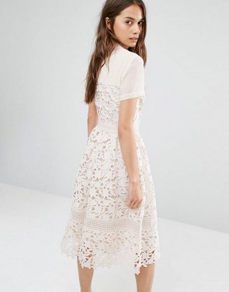 Robe creme mi longue