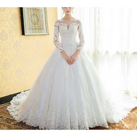 Robe de mariée longue traine princesse