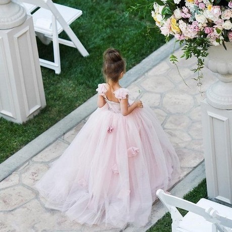 Robe de princesse fille rose