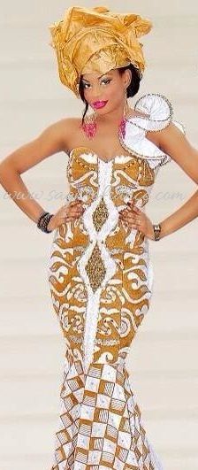 Robe de soirée africaine