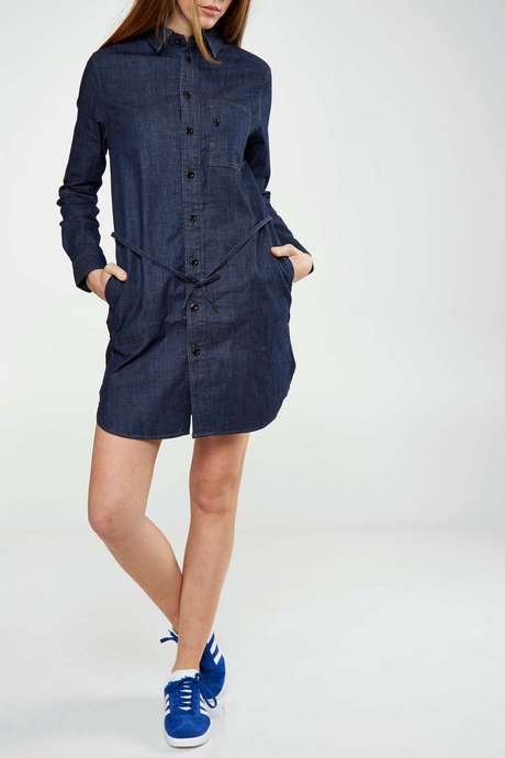 Robe denim brut