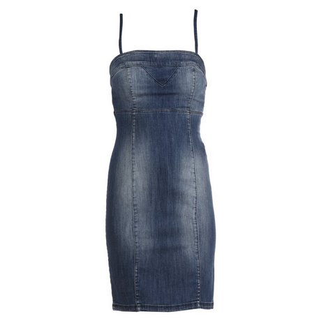 Robe en jean bustier