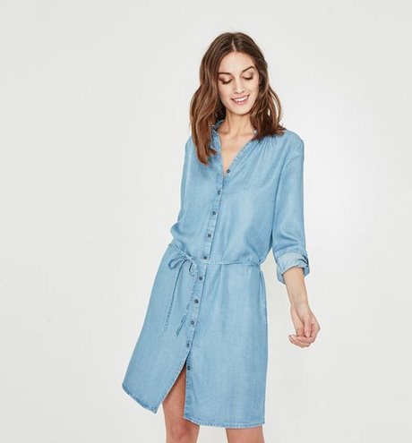 Robe en jean lyocell