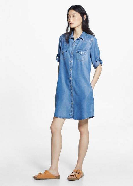 Robe en jean lyocell