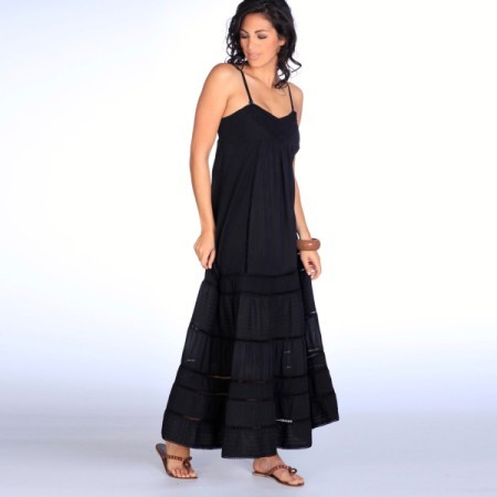 Robe ete longue noire