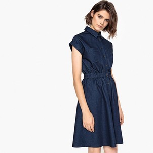 Robe longue denim