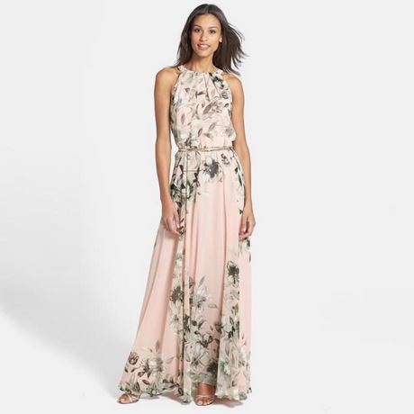 Robe longue été rose