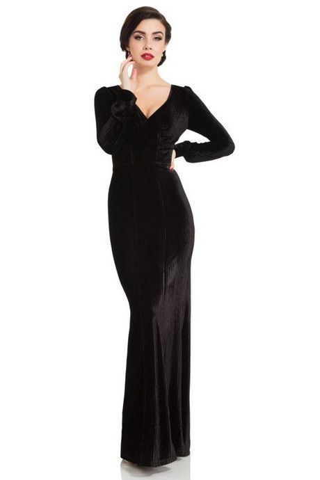 Robe longue pin up