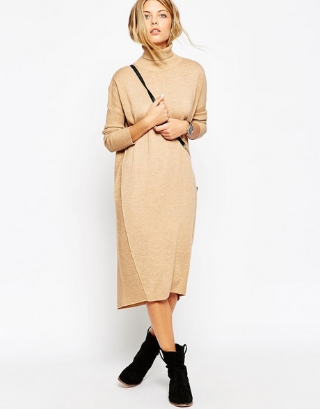 Robe longue pull hiver