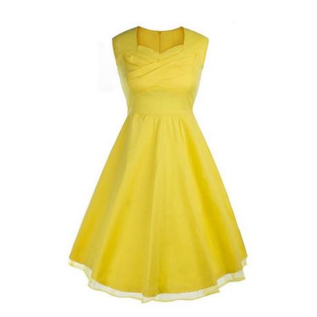 Robe pin up jaune