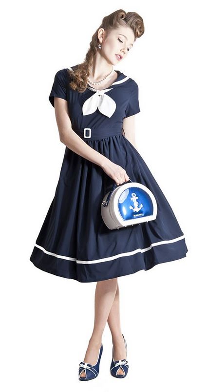 Robe pin up navy