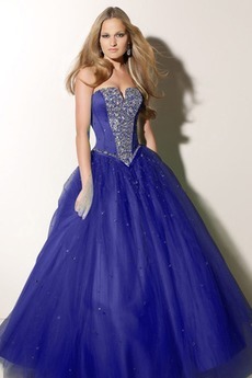 Robe princesse bleu roi