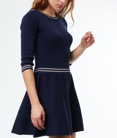 Robe pull bleu marine