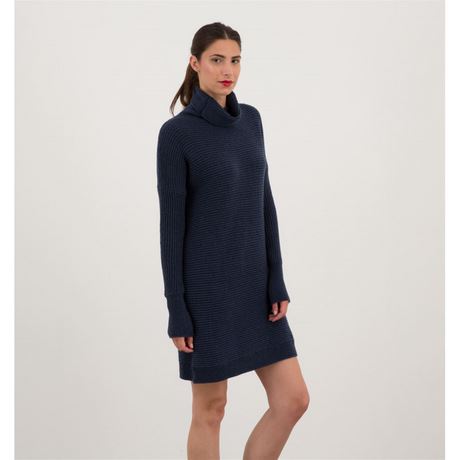 Robe pull bleu marine