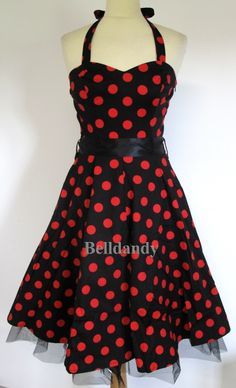 Robe rouge rockabilly