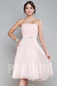 Robe temoin de mariage rose