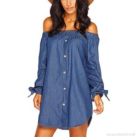 Robe tunique femme jean