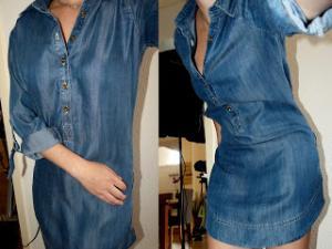 Robe tunique femme jean