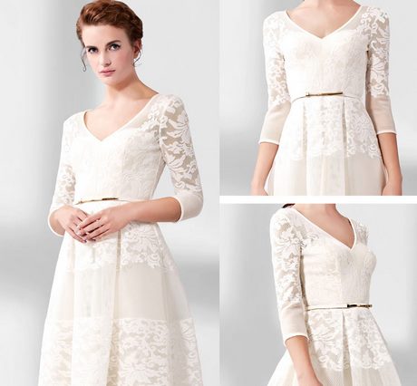 Longue robe dentelle blanche